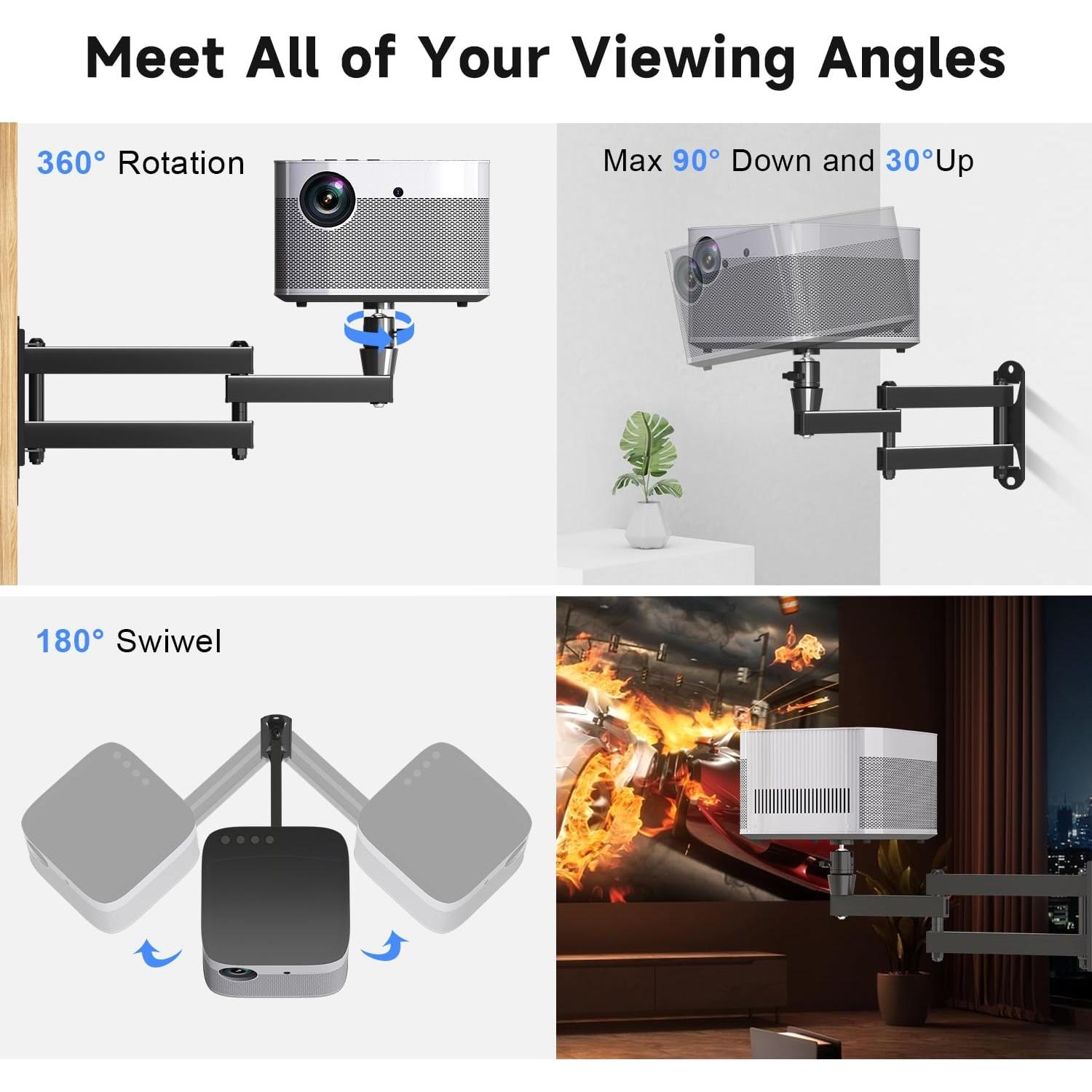 Soporte Universal Plegable para Proyector Suptek MA1330YT - Ajustable, 3 kg
