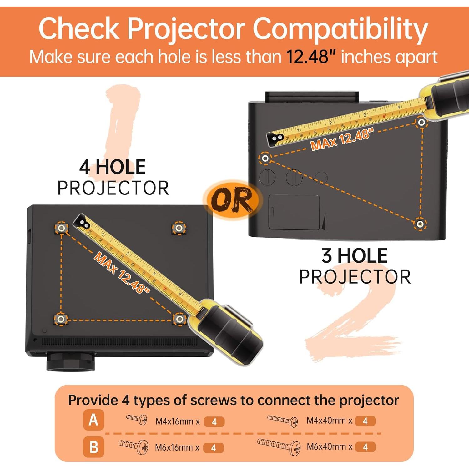 Soporte de Techo Universal para Proyector JOY worker 15 kg