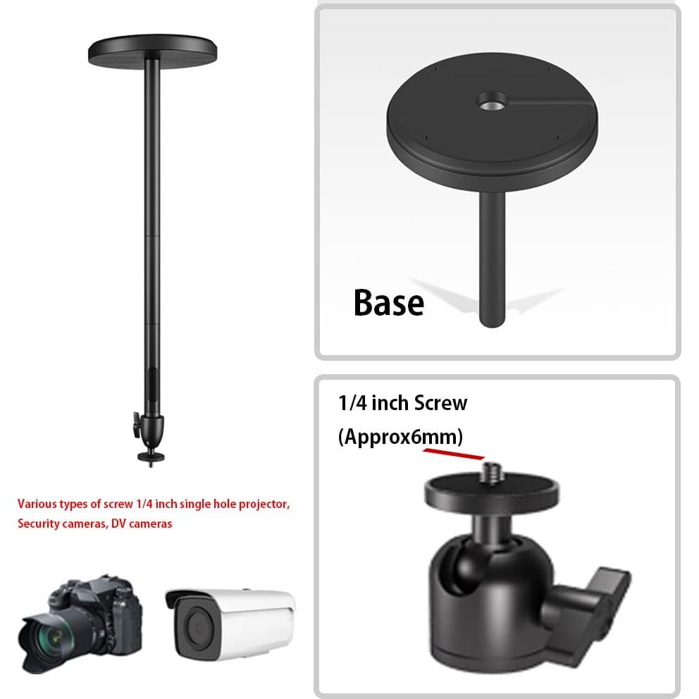 Soporte de Proyector de Techo HVAYING ZM-40 Rotación 360° 5kg
