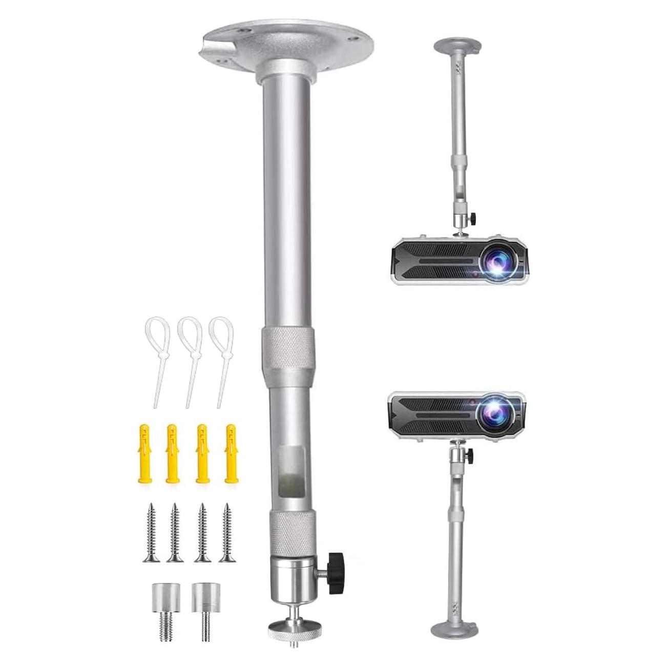 Soporte de Proyector 2-Be-Best Ajustable Techo/Pared Plata 31-45cm