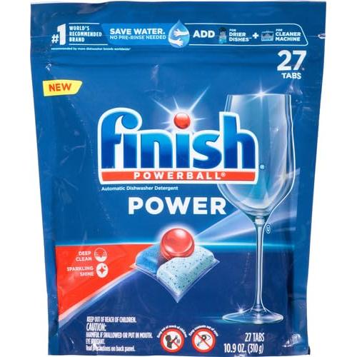 Finish Power Dishwasher Detergent 27ct