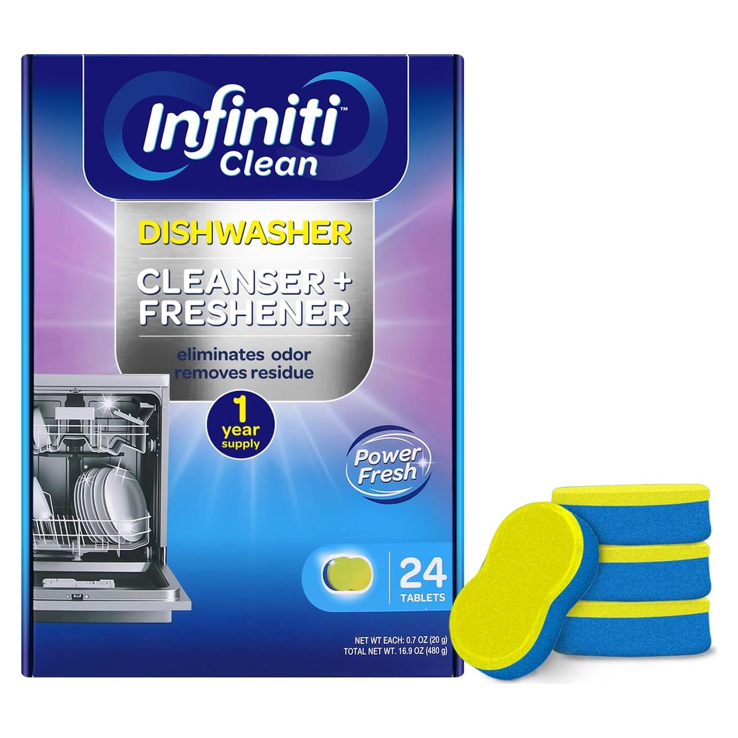 Tabletas Limpiadoras y Desodorantes Infiniti Clean 24 Unidades