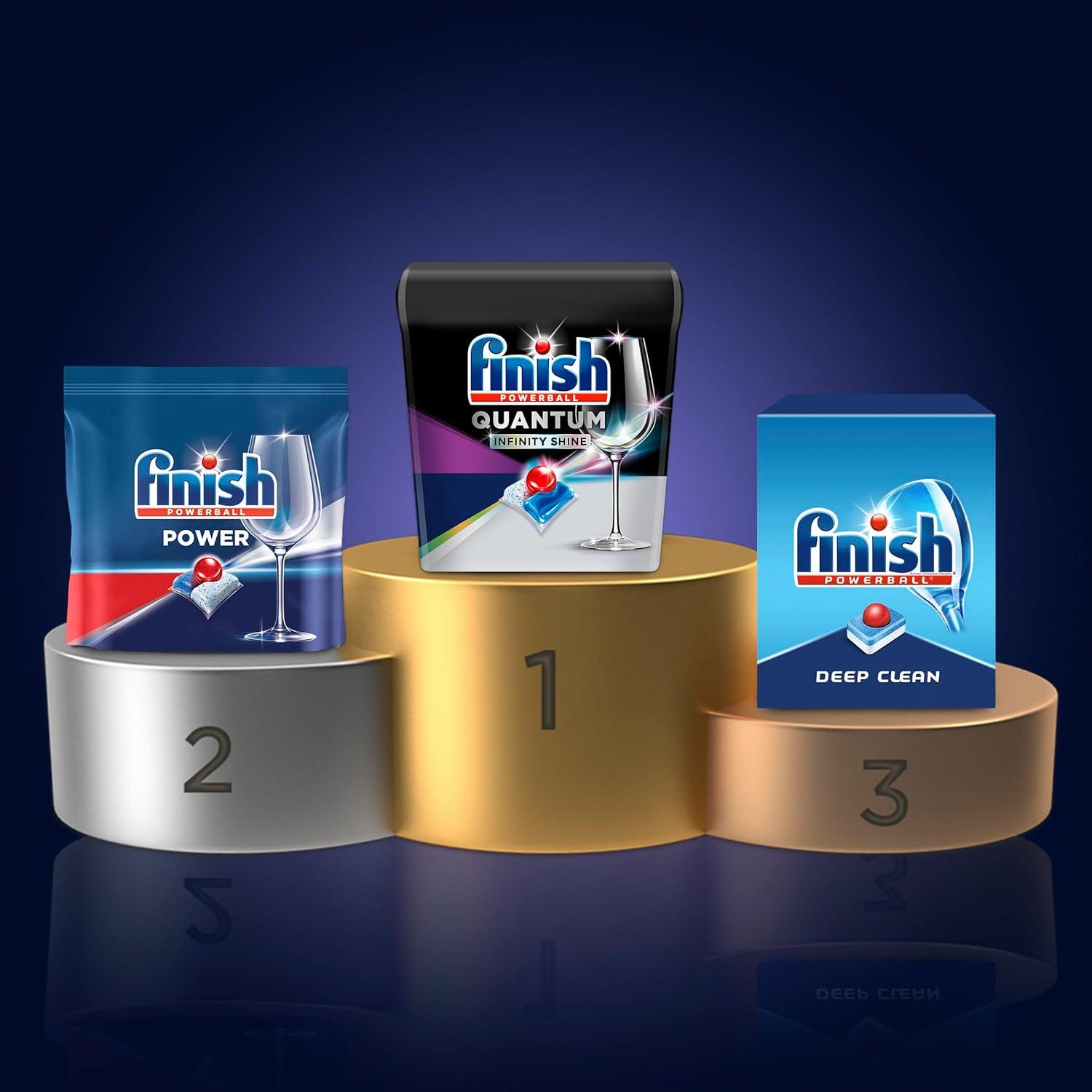 Finish Quantum Infinity Shine - 70 Tabletas para Lavavajillas - Mejor Limpieza y Brillo