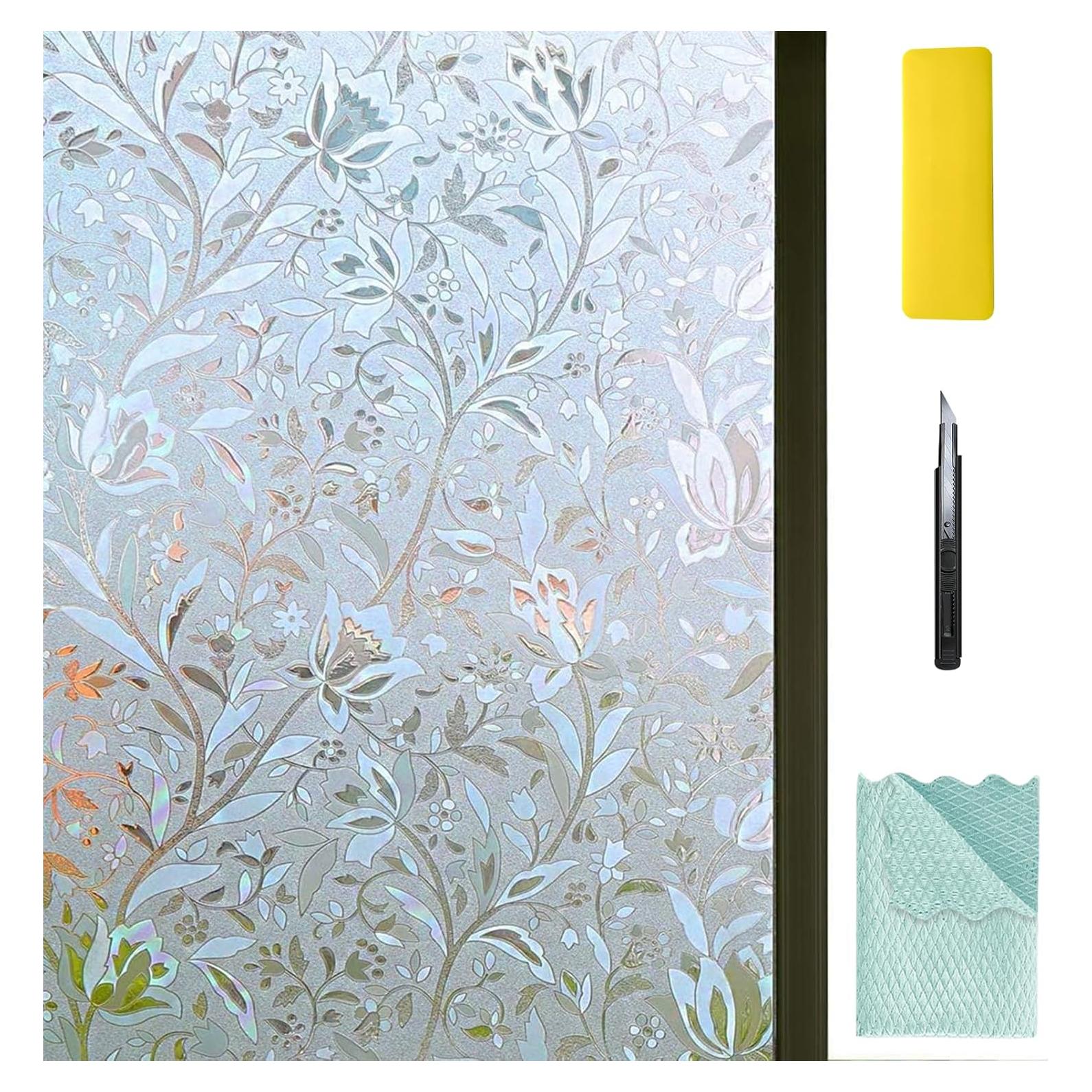 Película de Ventana 3D Niviy 45x200 cm Adhesión Estática