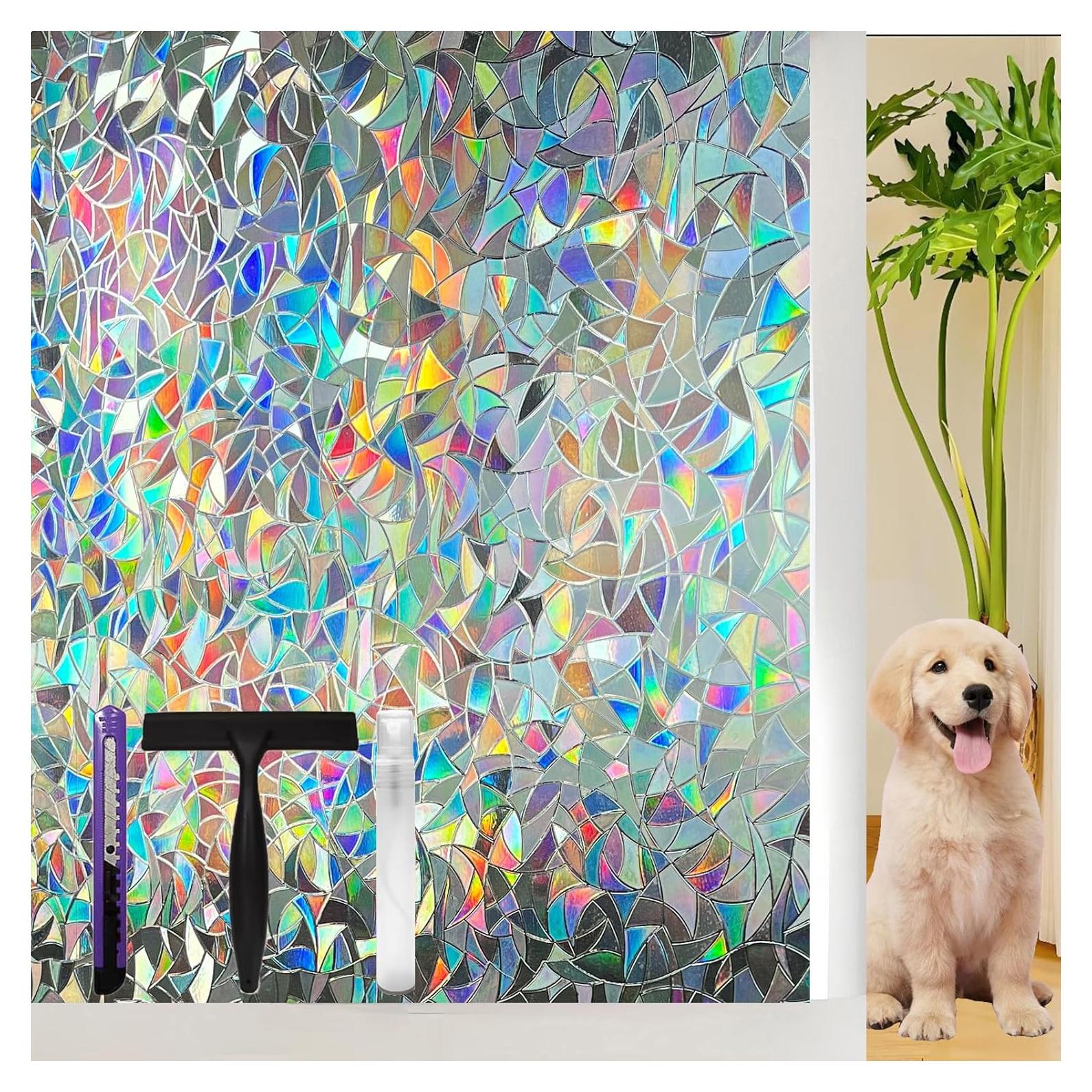 Película de Privacidad Arcoíris ZHMRROAD 44.5x200 cm PVC