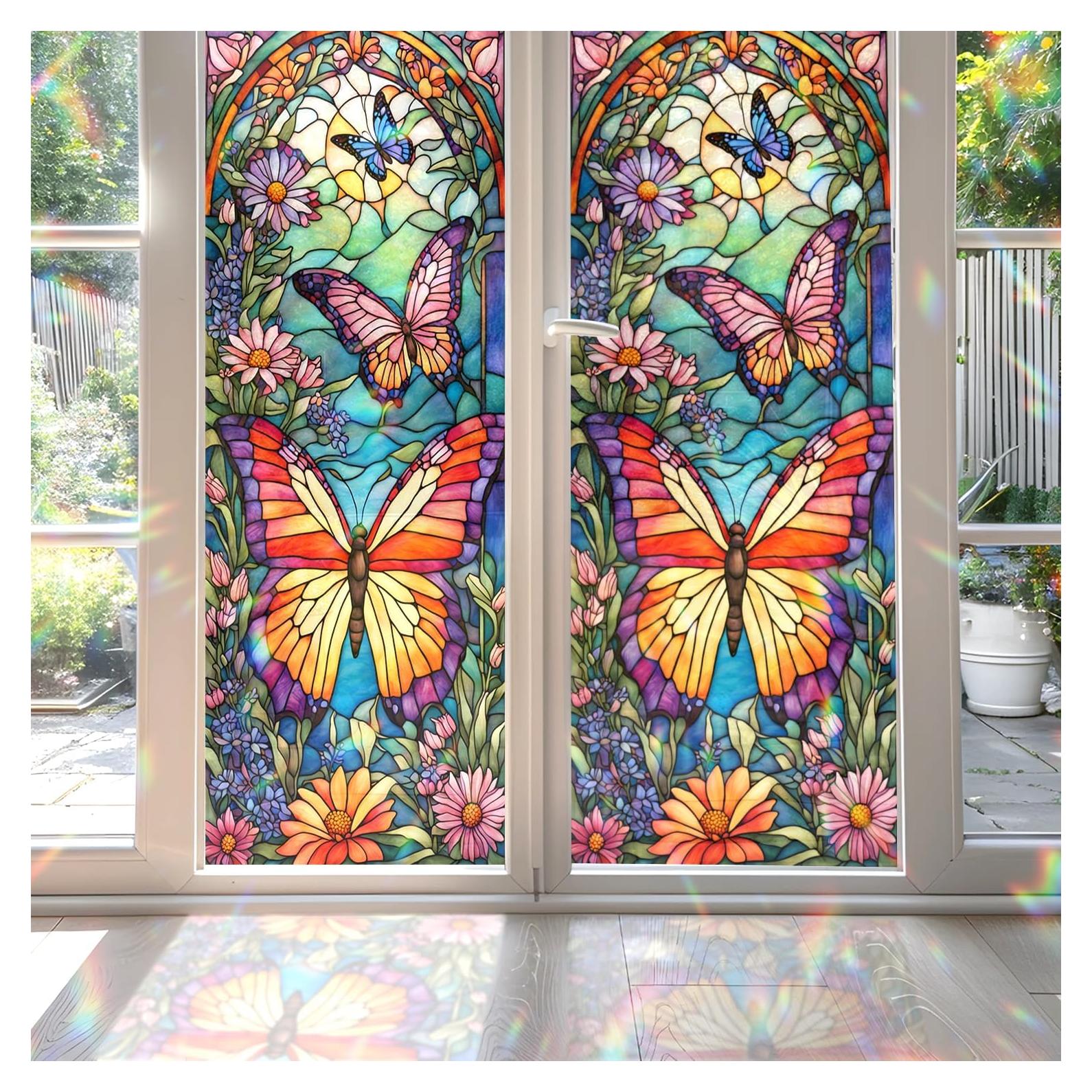 Película Decorativa de Vidrio Templado PODMemory Mariposa 100x45cm