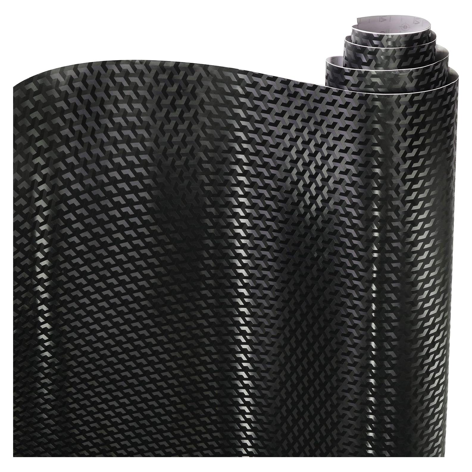 Vinilo Envoltura Fibra de Carbono Triángulo VViViD 0.3m x 1.5m