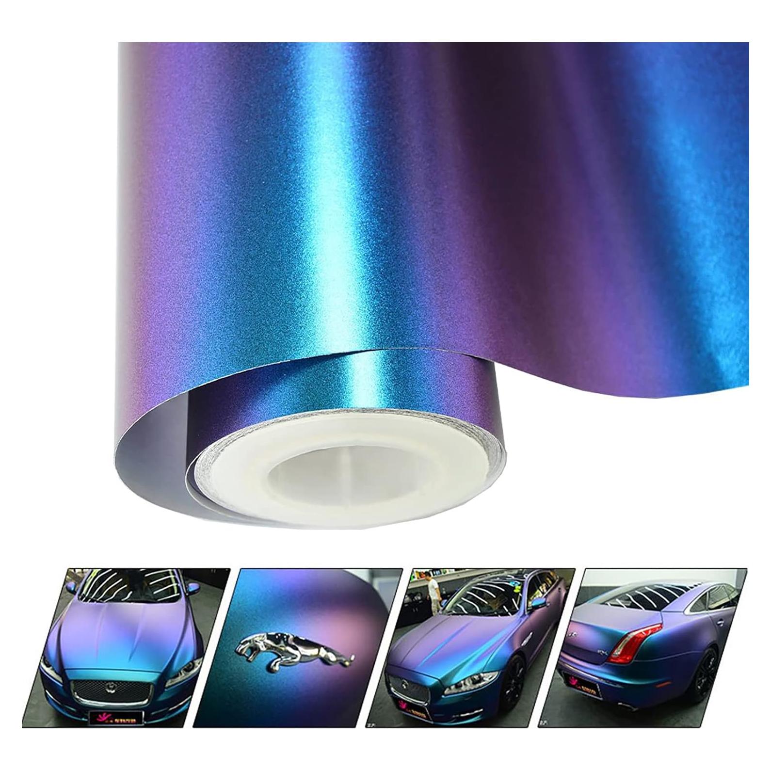 Envoltura de Vinilo Camaleón Mate VINYL FROG 30x152cm Púrpura-Azul