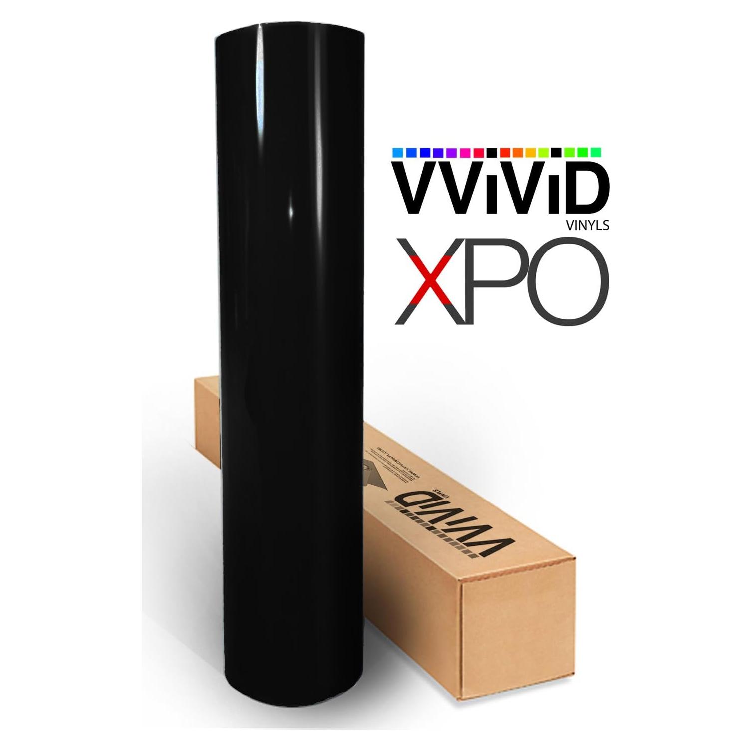 Vinilo Envoltura VViViD XPO Negro Brillante 30.48x152.4 cm