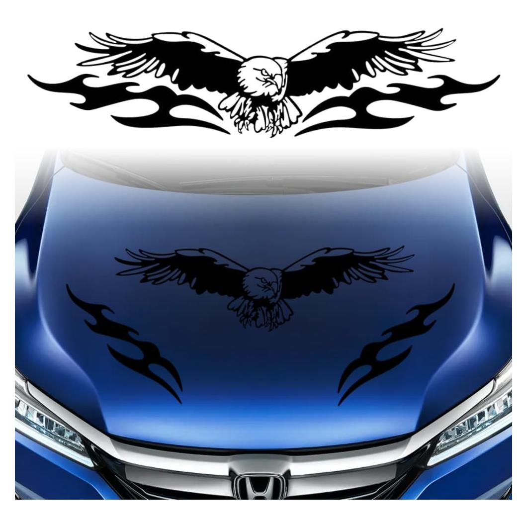 Calcomanías 3D W-POWER Calavera Negra para Autos 46x40cm