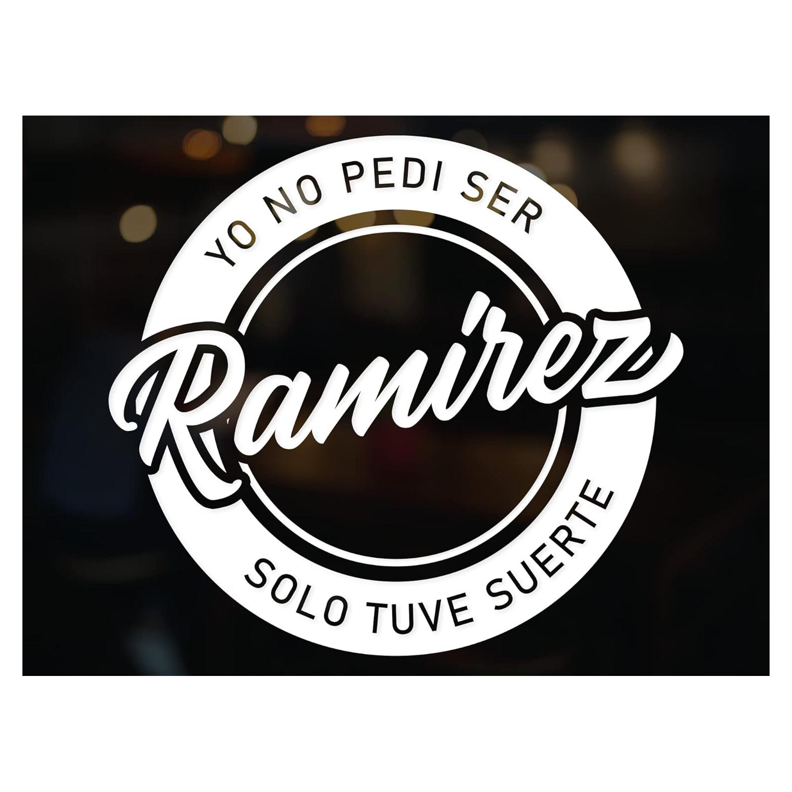 Calcomanía Personalizada para Carro Ramirez 29x29 cm Vinilo