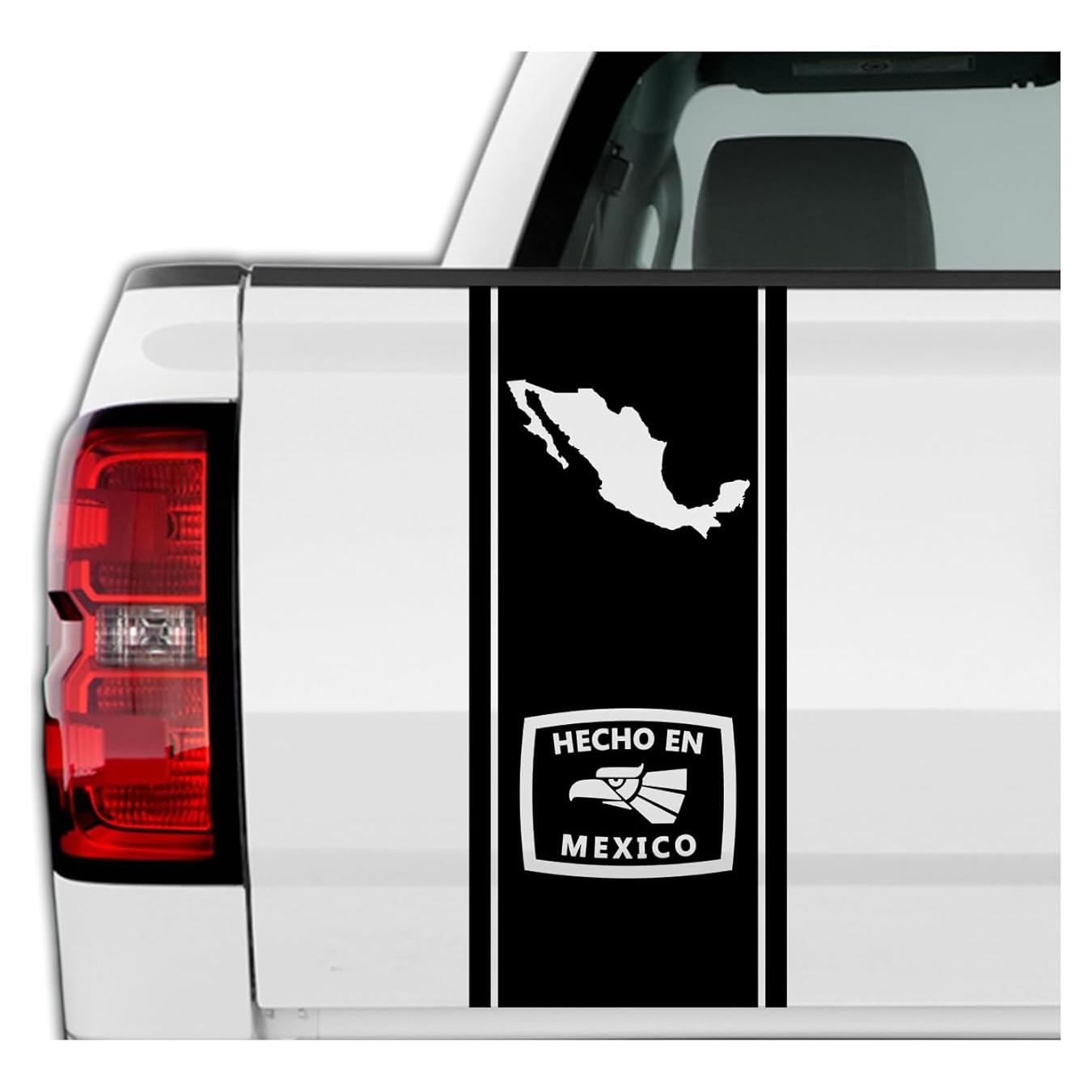 Calcomanía de Vinilo Hecho en México para Camioneta 63 x 28 cm