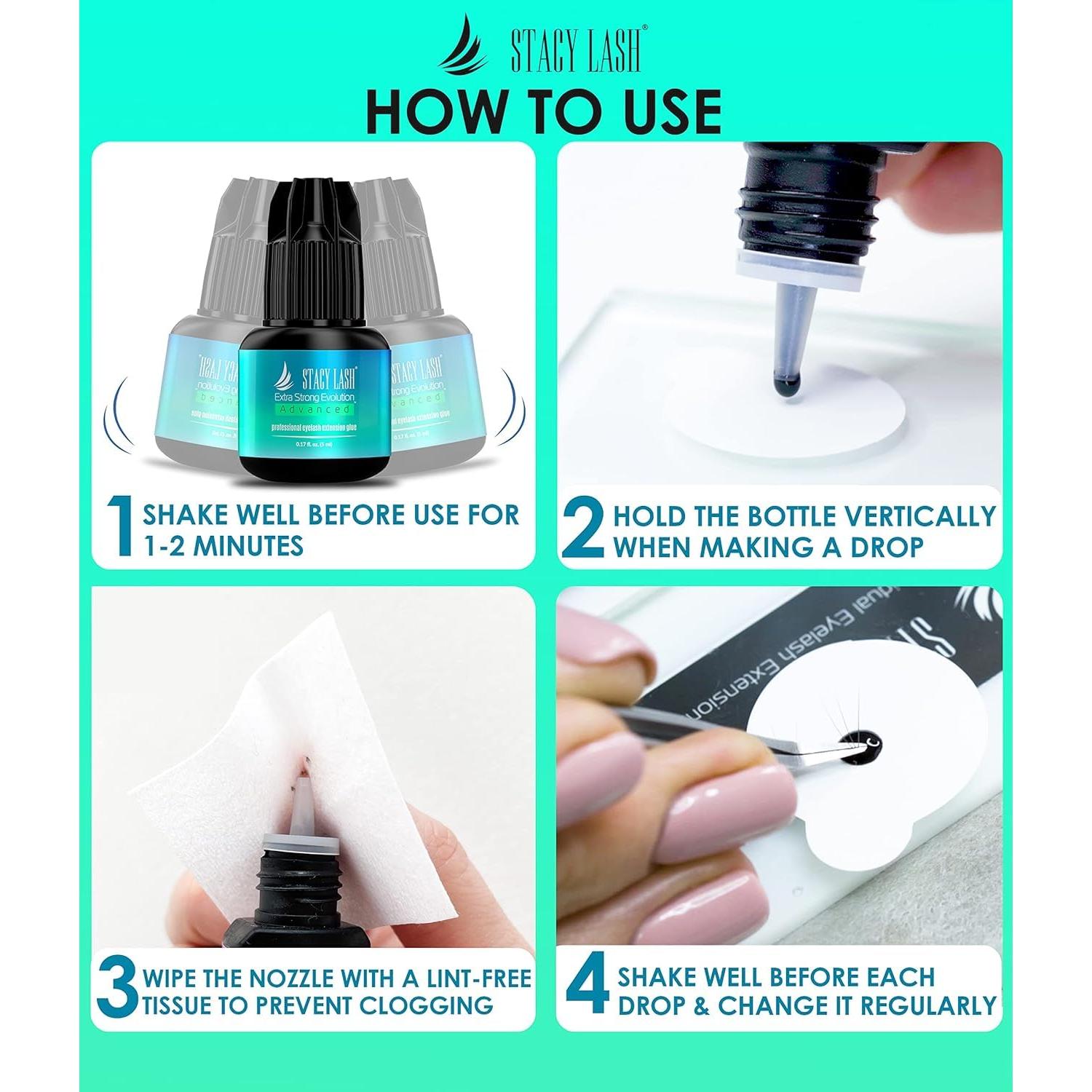 Pegamento para Extensiones de Pestañas Stacy Lash 5ml Extra Fuerte