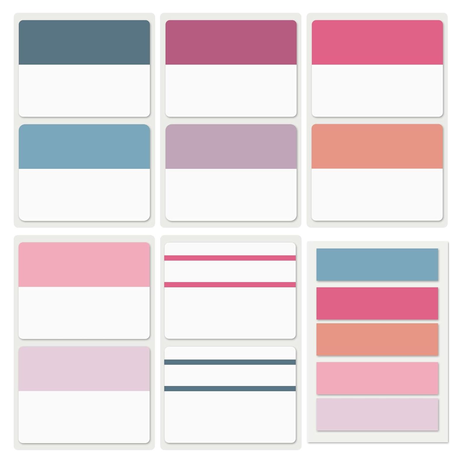 Pestañas Adhesivas ELII 300 Pcs Escriturables y Reposicionables