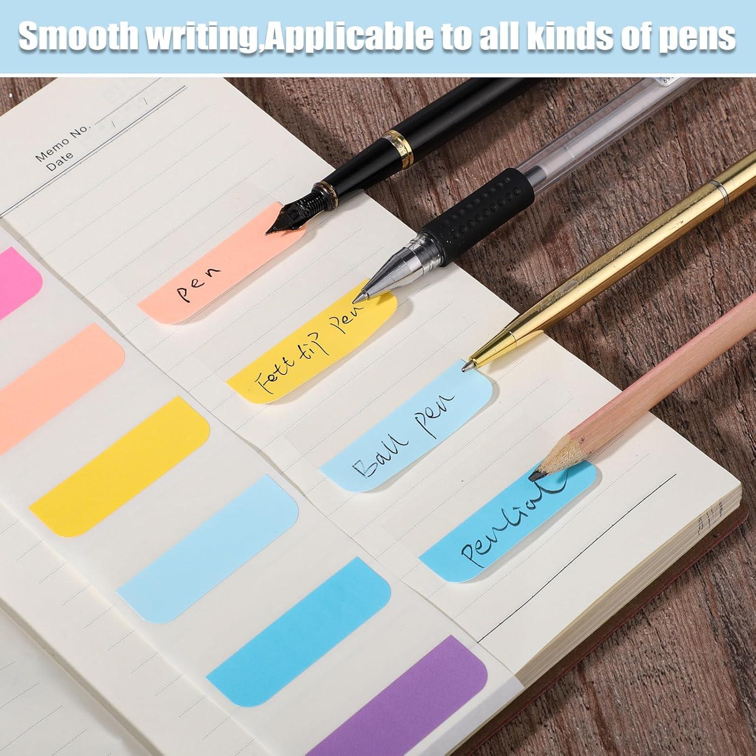 360 Pestañas Adhesivas Multicolor Prudiut 4.57x2.54 cm