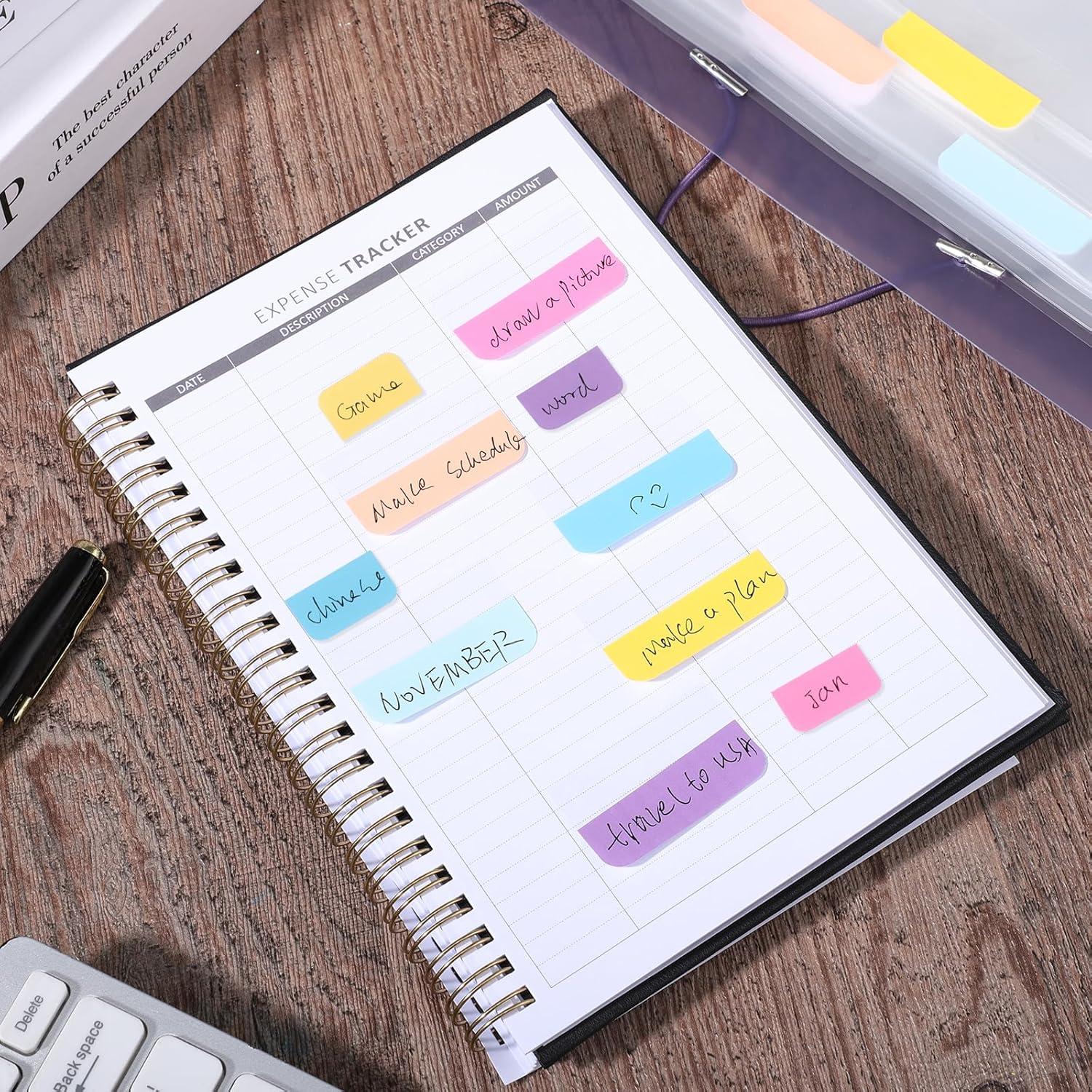 360 Pestañas Adhesivas Multicolor Prudiut 4.57x2.54 cm