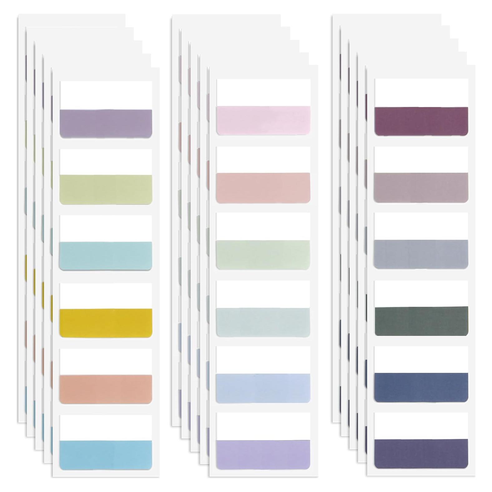 Pestañas Adhesivas Potanro 360pcs 4.6cm Coloridas Reposicionables