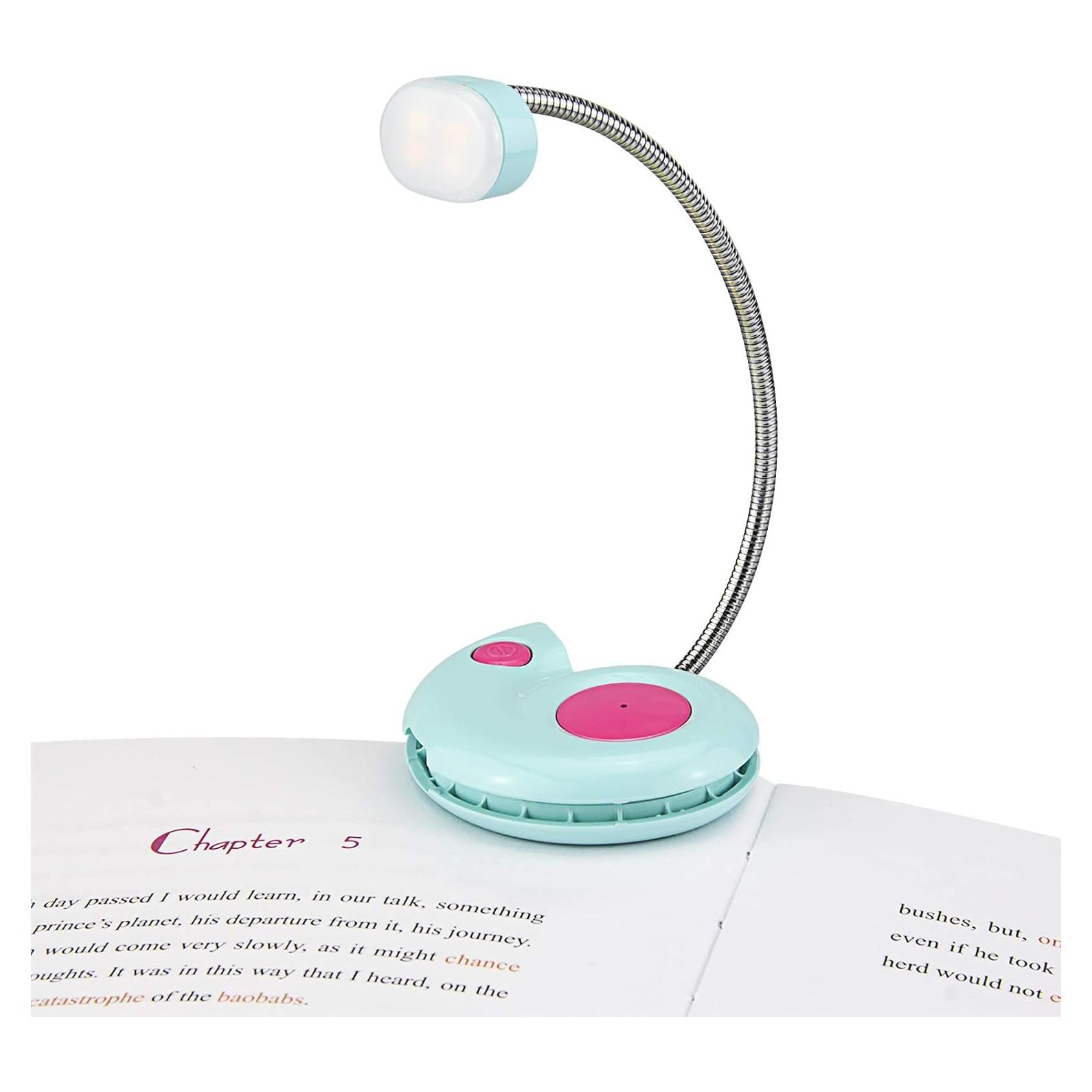 Luz de Libro Recargable HONGUT Azul con 3 Modos de Brillo