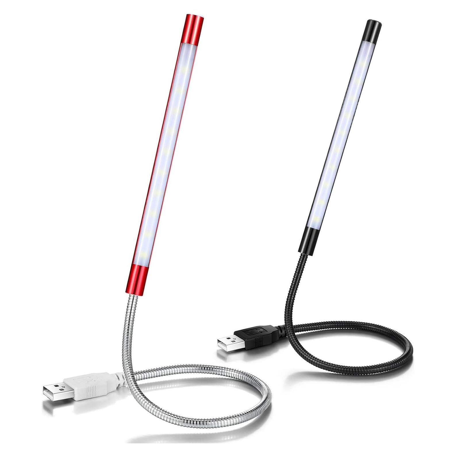 2 Lámparas LED USB para Teclado Tujoe - Flexibles y Dimmables