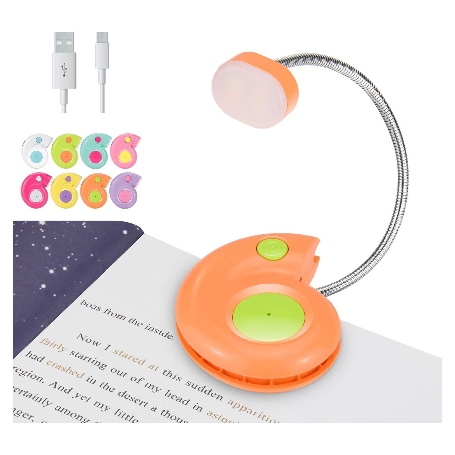 Luz de Libro Recargable LUXSWAY DY882 Naranja con Regulador