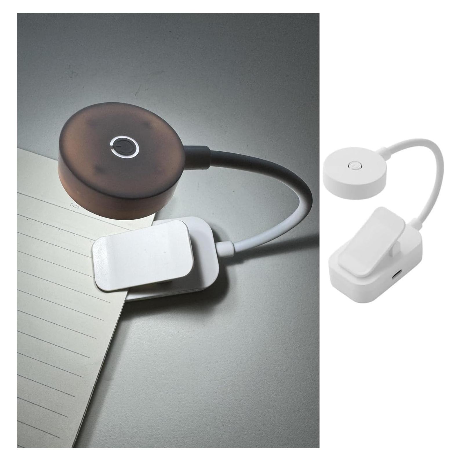 Luz de lectura recargable TALTAW con 3 temperaturas y brillo ajustable