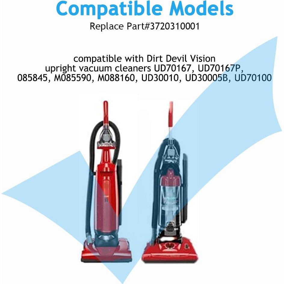 Cintas de Reemplazo MULTIM para Aspiradora Dirt Devil Estilo 4/5 - 2 Paquete