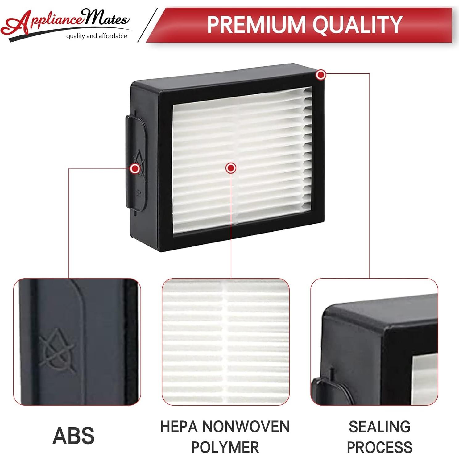 Filtros HEPA Reemplazo APPLIANCEMATES para iRobot Roomba E/I 9 Piezas