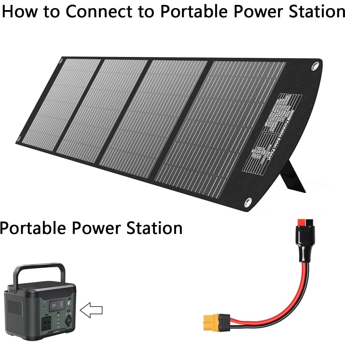 CERRXIAN Cable XT60 Hembra a Panel Solar 1m 30A 12AWG