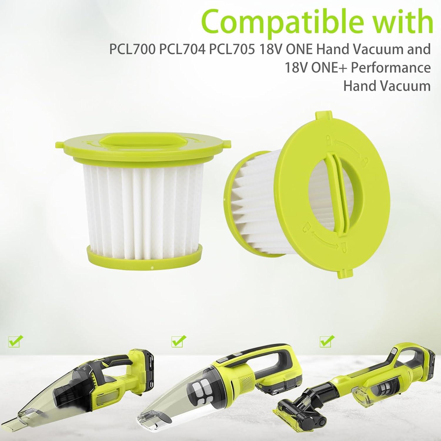 Filtro Reemplazo Sgizoku para Aspiradoras Ryobi ONE+ 18V - 2 Paquete