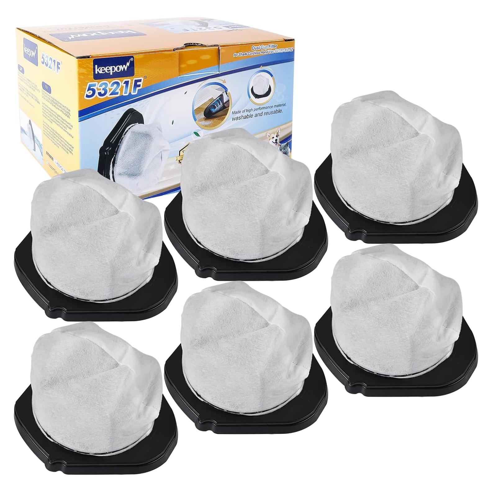 Filtro de Reemplazo KEEPOW para Aspiradora Shark SV75 - 6 Piezas