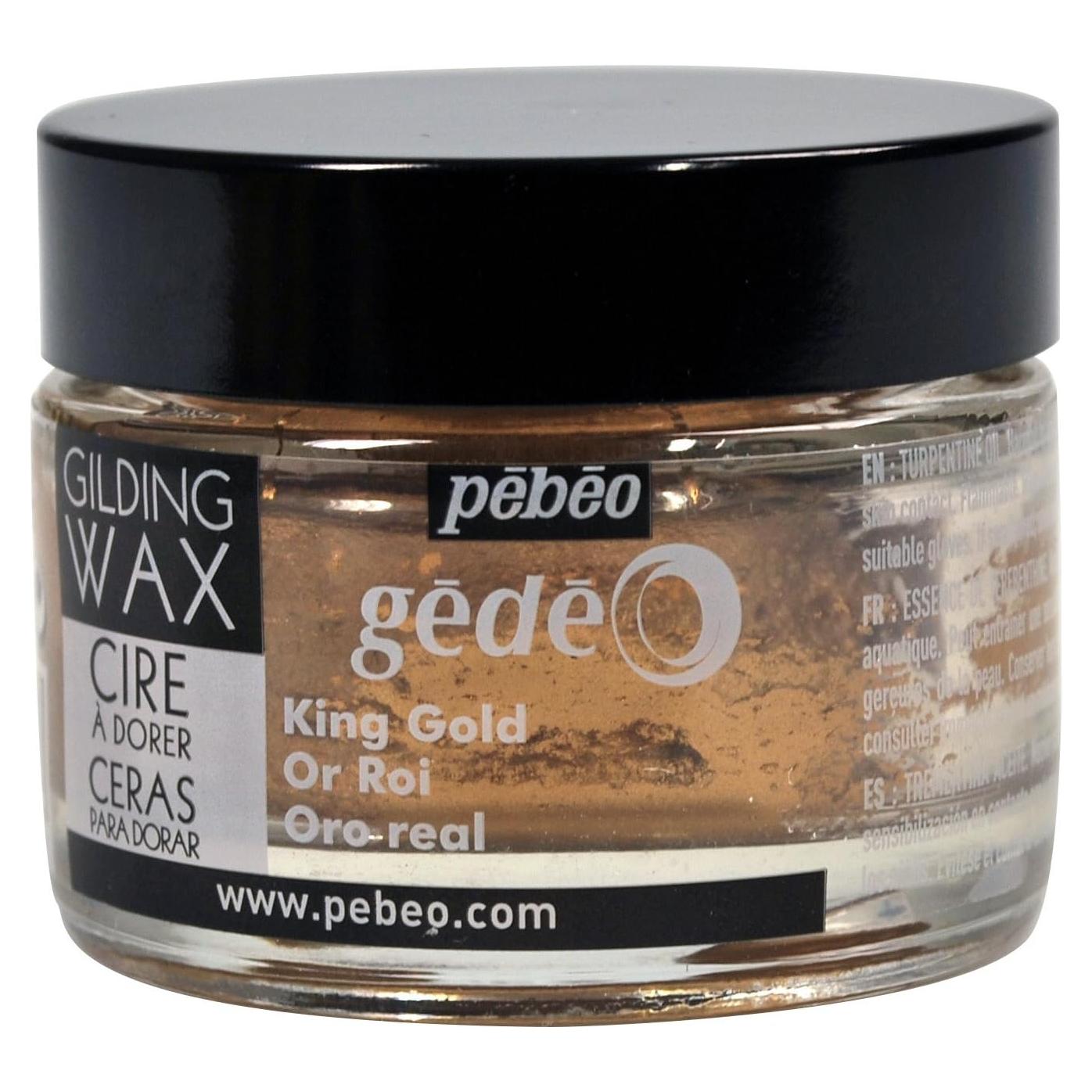 Cera de Dorado Pebeo Oro Rey 30 ml - Acabado Metálico