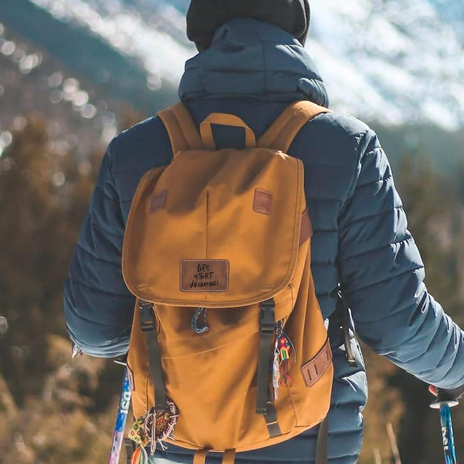 Paquete de 50 parches de cuero sintético GrliTra 7.6x5.1cm