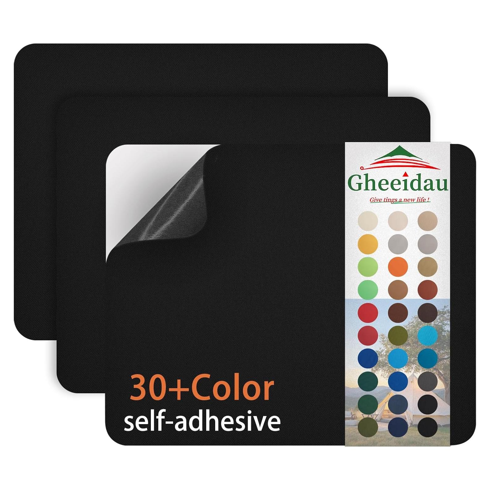 Parche de reparación Gheeidau 27.94x22.86 cm 3 piezas negro