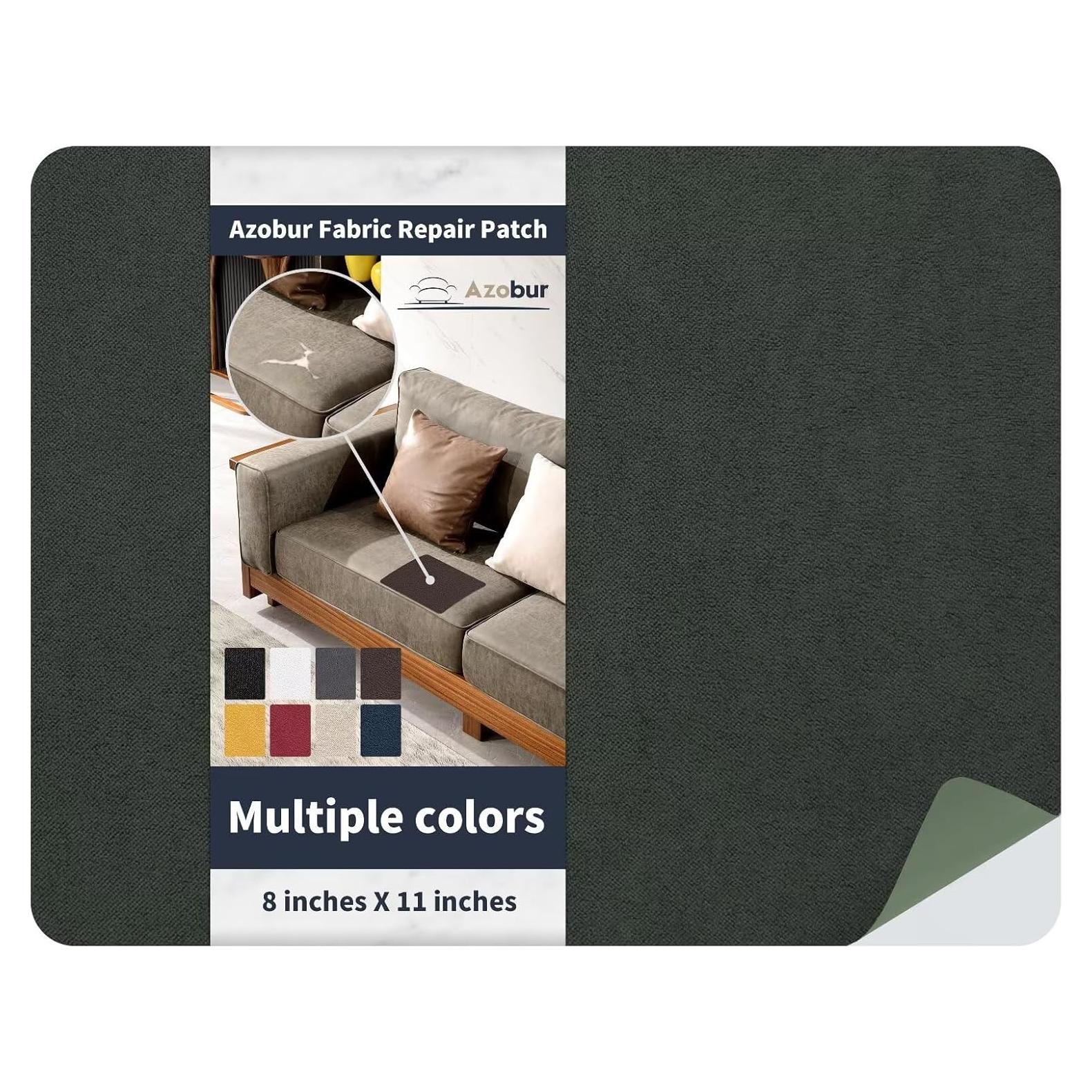 Parche Autoadhesivo de Terciopelo Azobur 20x28 cm Gris Oscuro