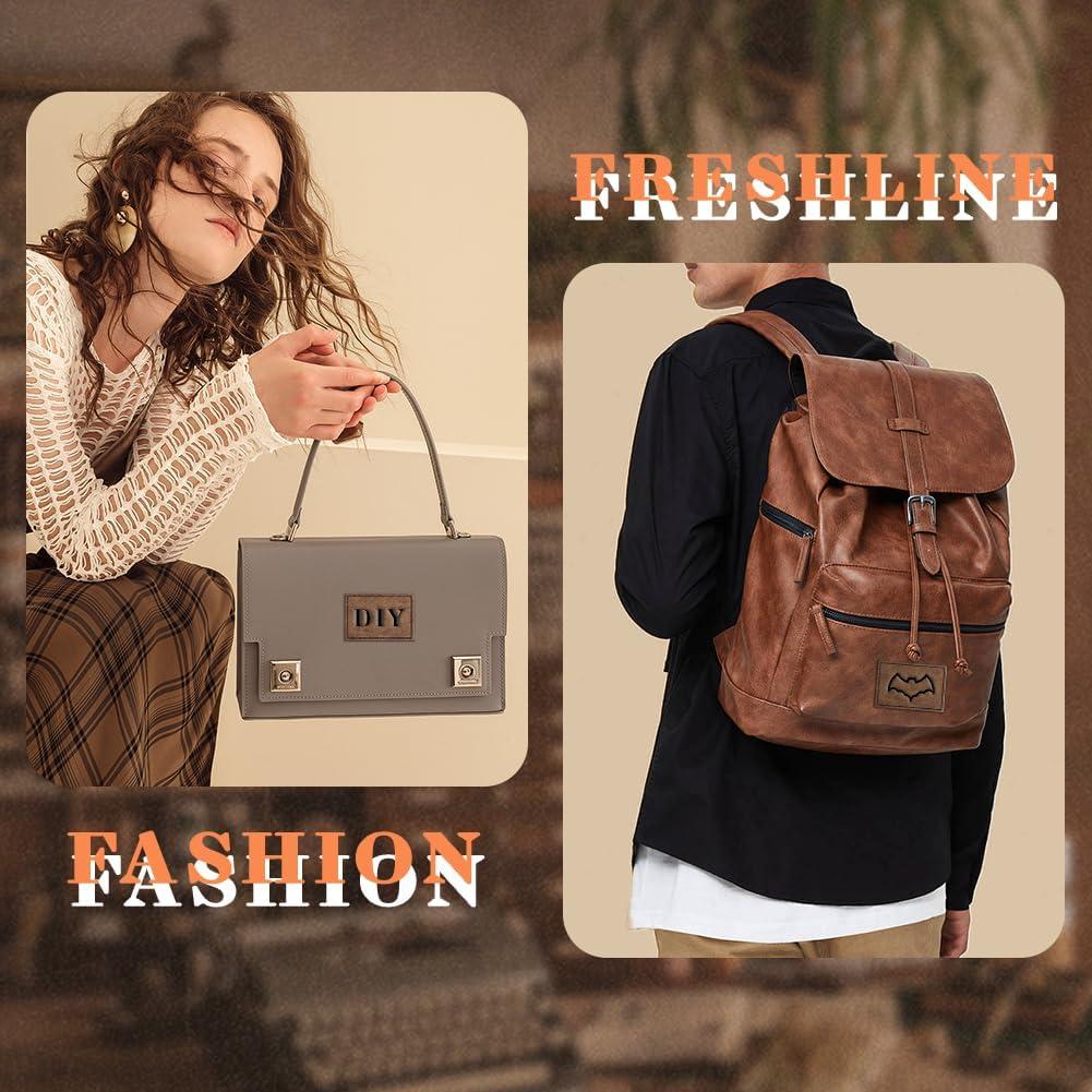 60 Parches Adhesivos Rectangulares de Cuero Sintético ROOT1001