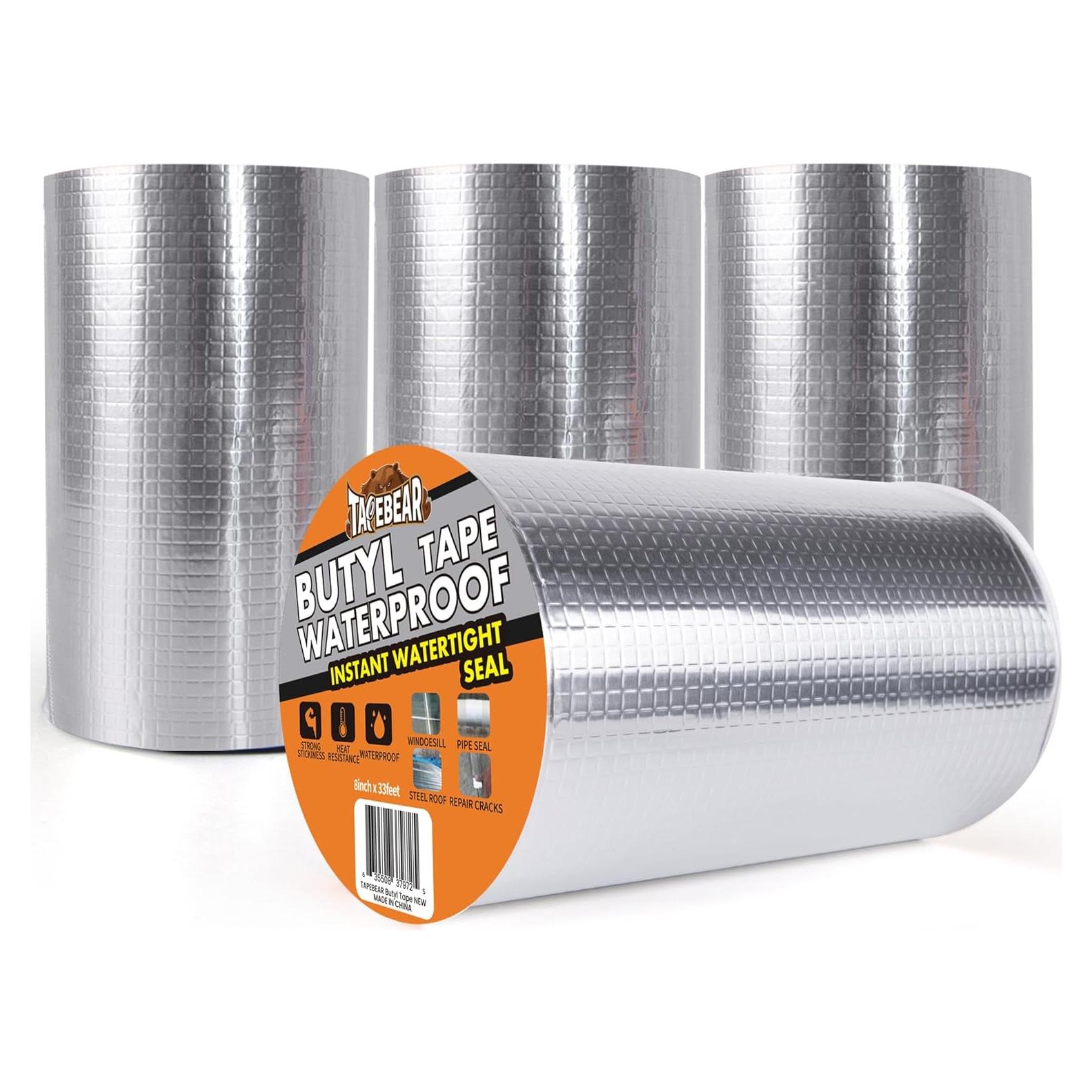 Cinta de Sellado Impermeable TAPEBEAR 20cm x 10m - 4 Rollos