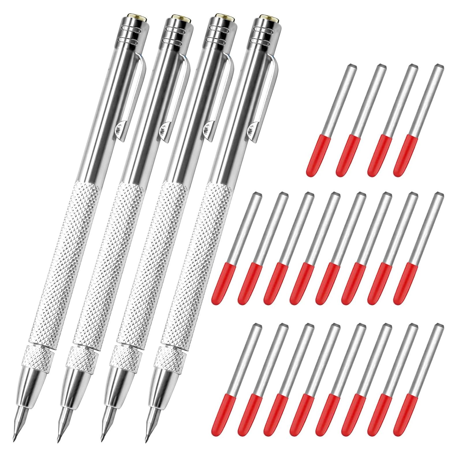 Bolígrafo de Grabado HINGTAI 4 Pcs Carburo de Tungsteno