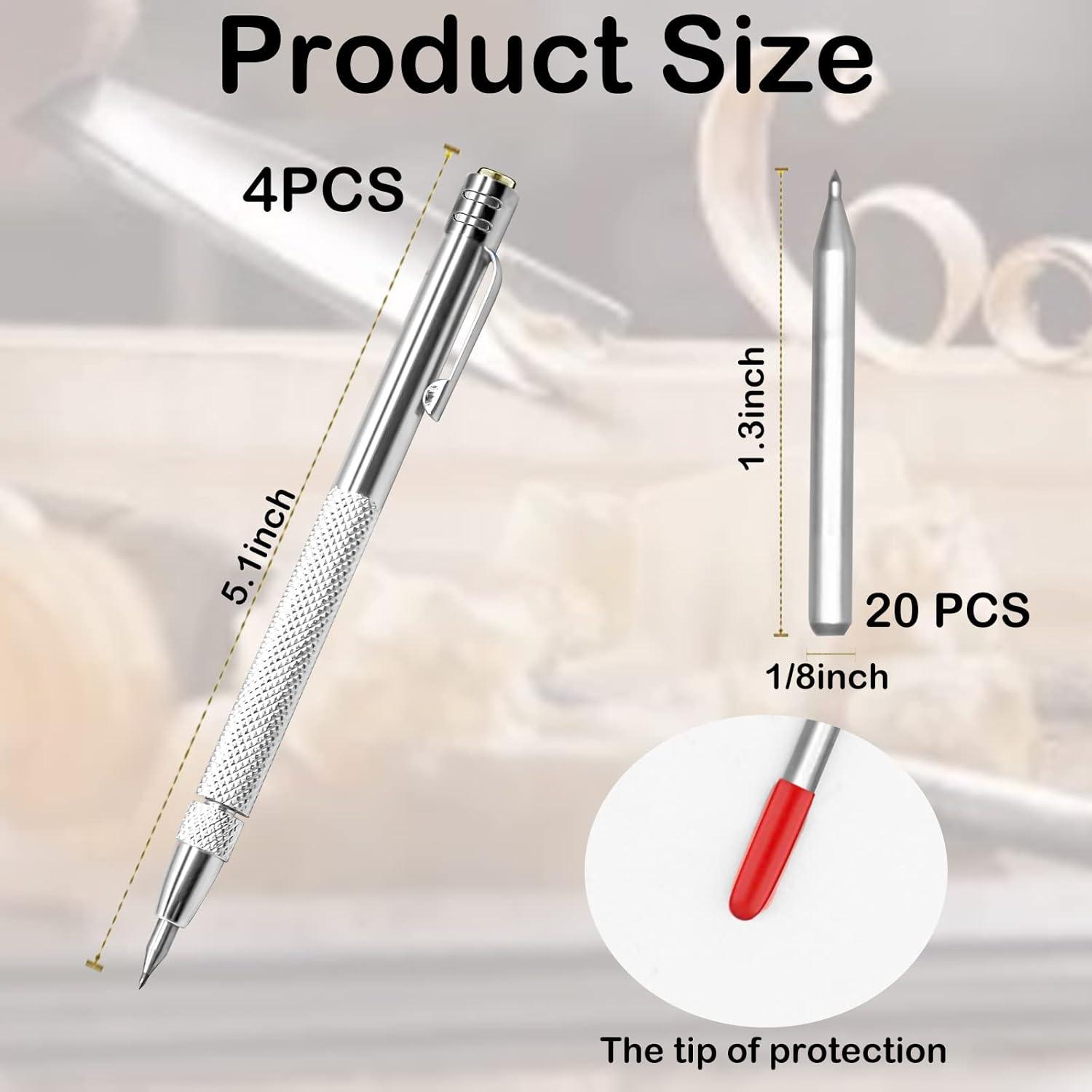 Bolígrafo de Grabado HINGTAI 4 Pcs Carburo de Tungsteno