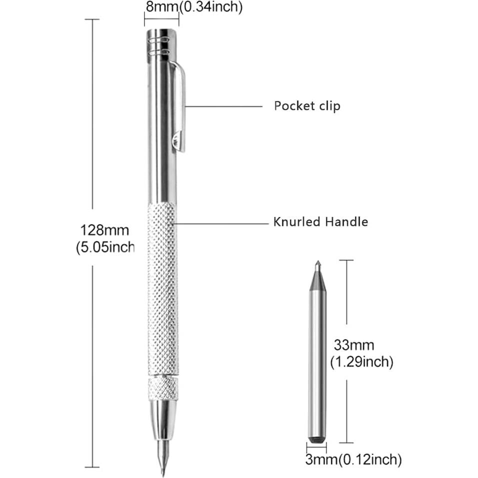 Estilete de Carburo de Tungsteno XIANFENGHU 2 Piezas con 20 Puntas