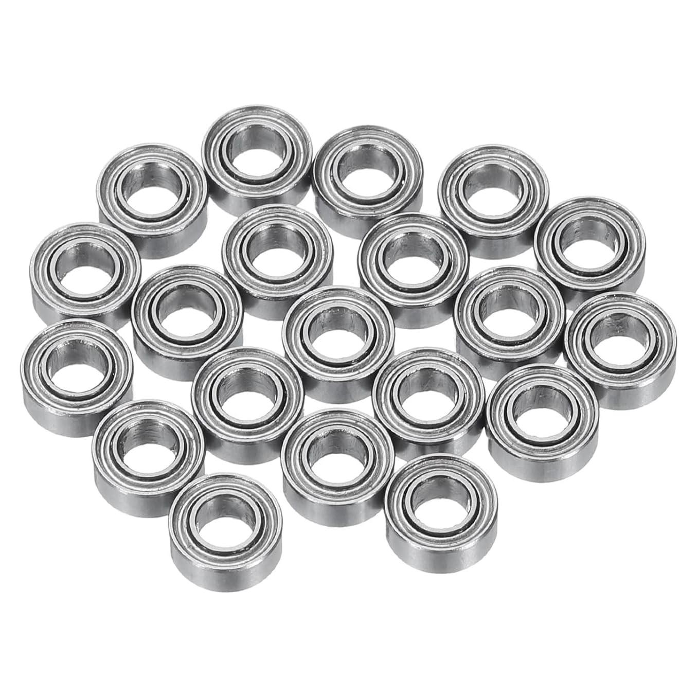 Rodamientos de Bolas MR63ZZ uxcell Doble Sellados 3x6x2.5mm