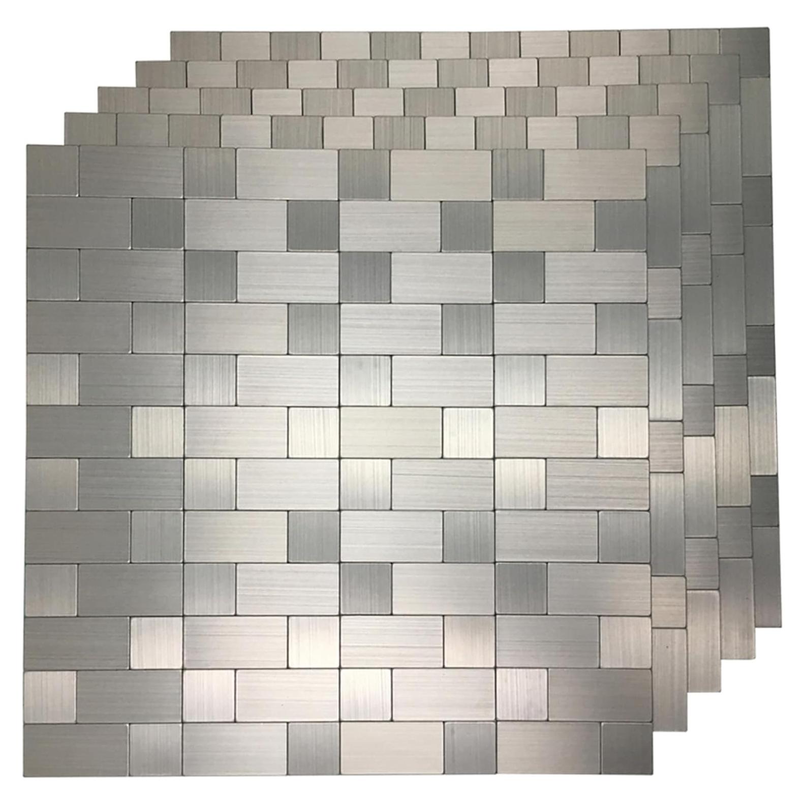 Azulejos Autoadhesivos de Metal Art3d 30x30 cm - Paquete de 10