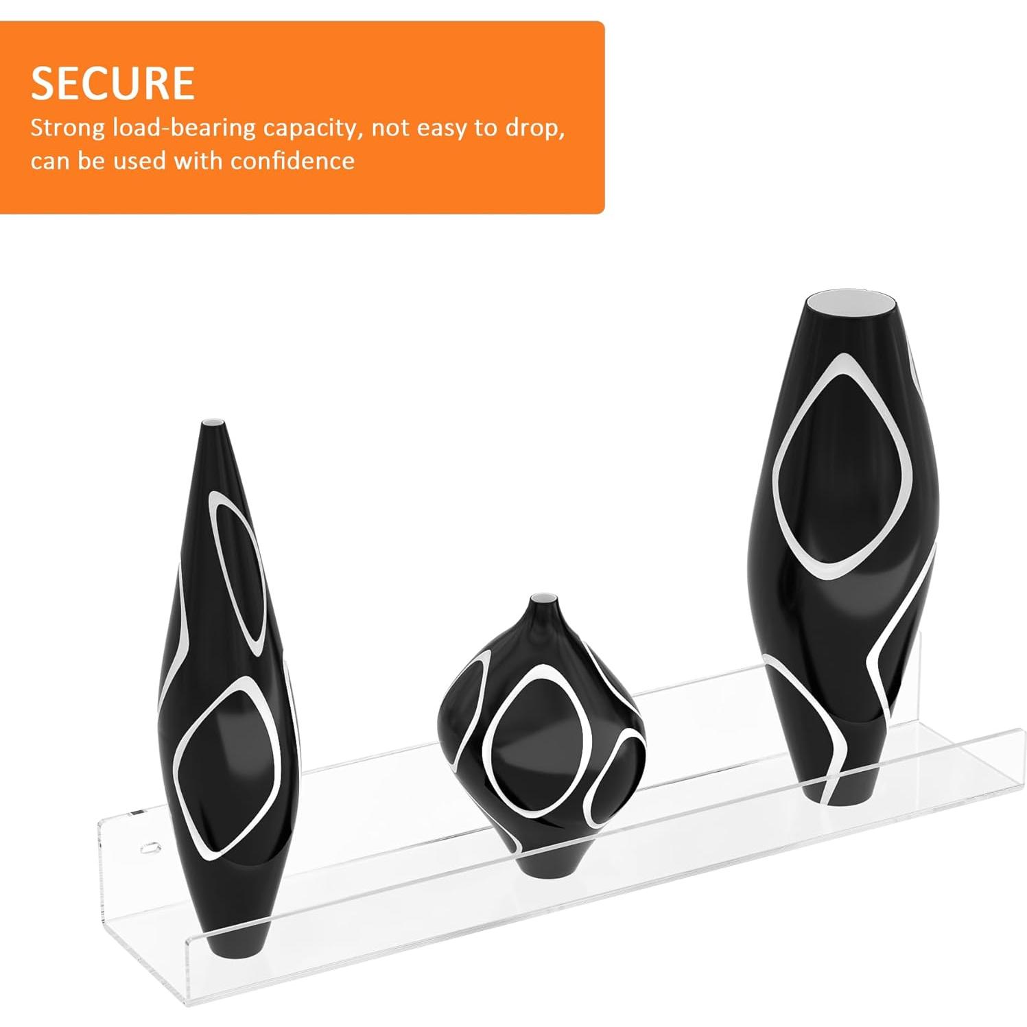 Estante Flotante de Acrílico Hexsonhoma 45.7 cm 2 Paquete