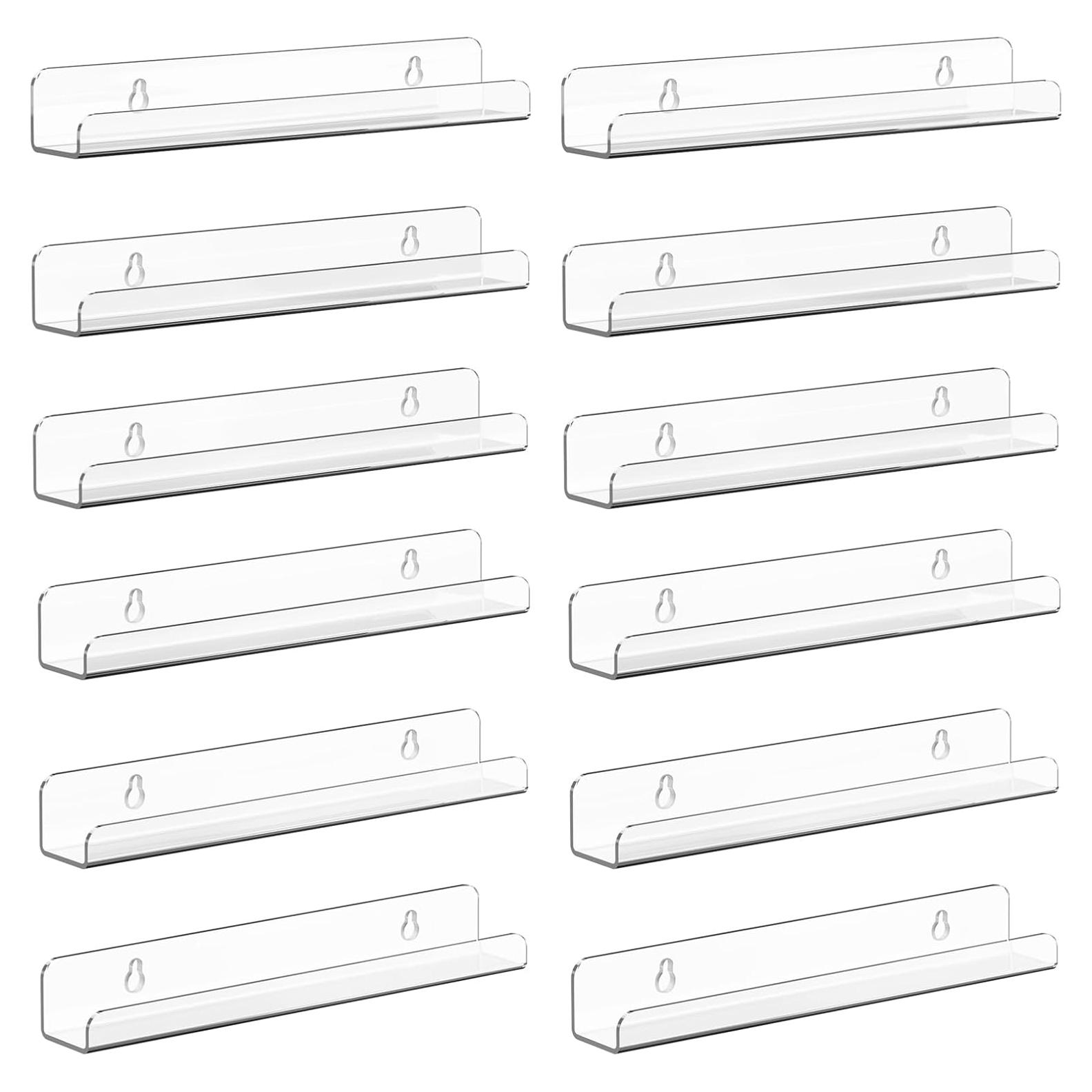 Estante de Pared para Discos de Vinilo Meaocer - 12 Soportes