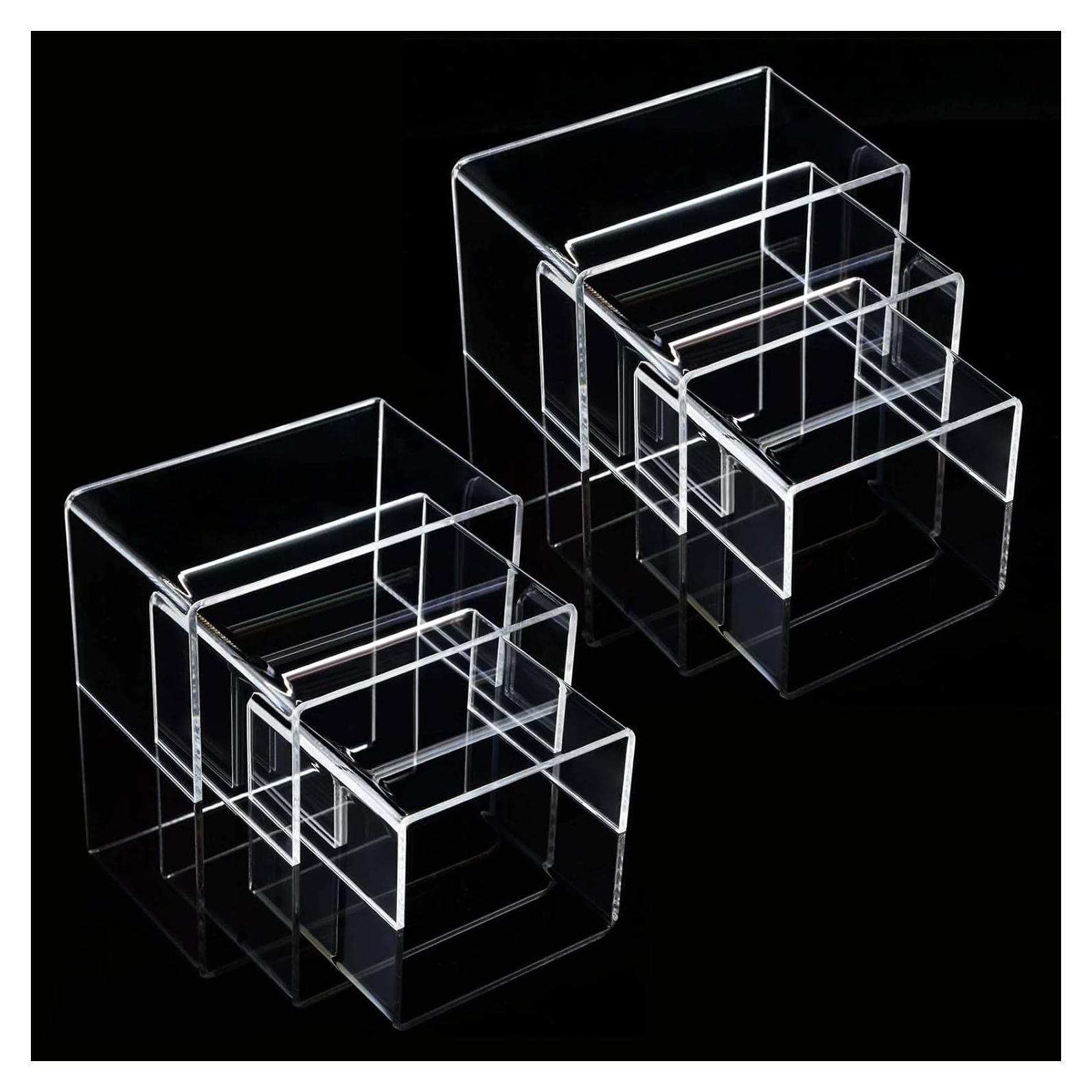 ANDGOO Soportes Acrílicos Transparentes 6 Pcs para Exhibición