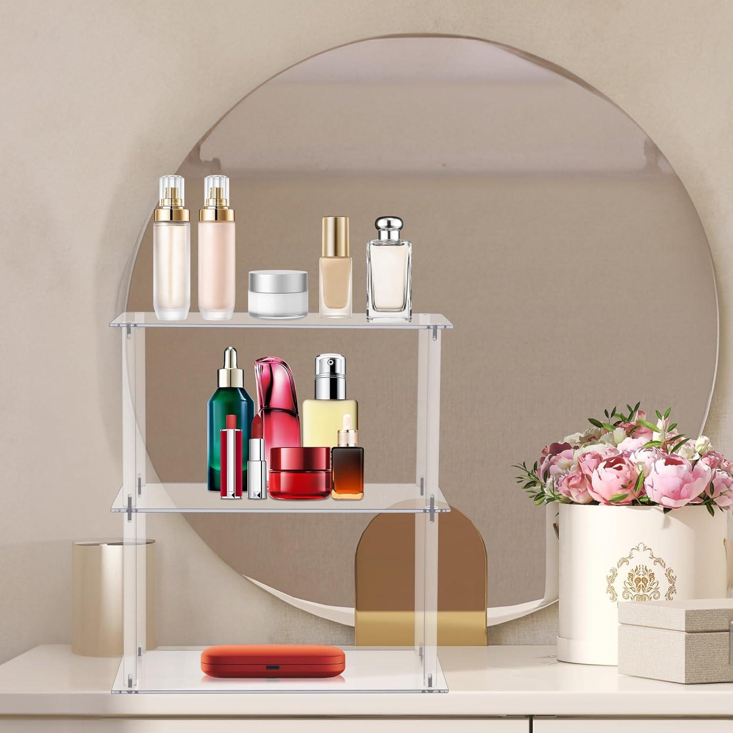 Soporte Organizador de Cosméticos Jusalpha 3 Niveles Acrílico