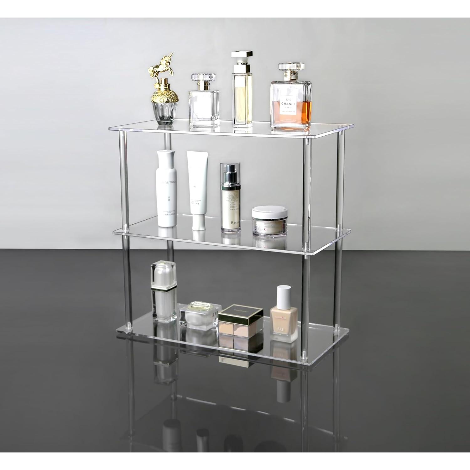 Soporte Organizador de Cosméticos Jusalpha 3 Niveles Acrílico