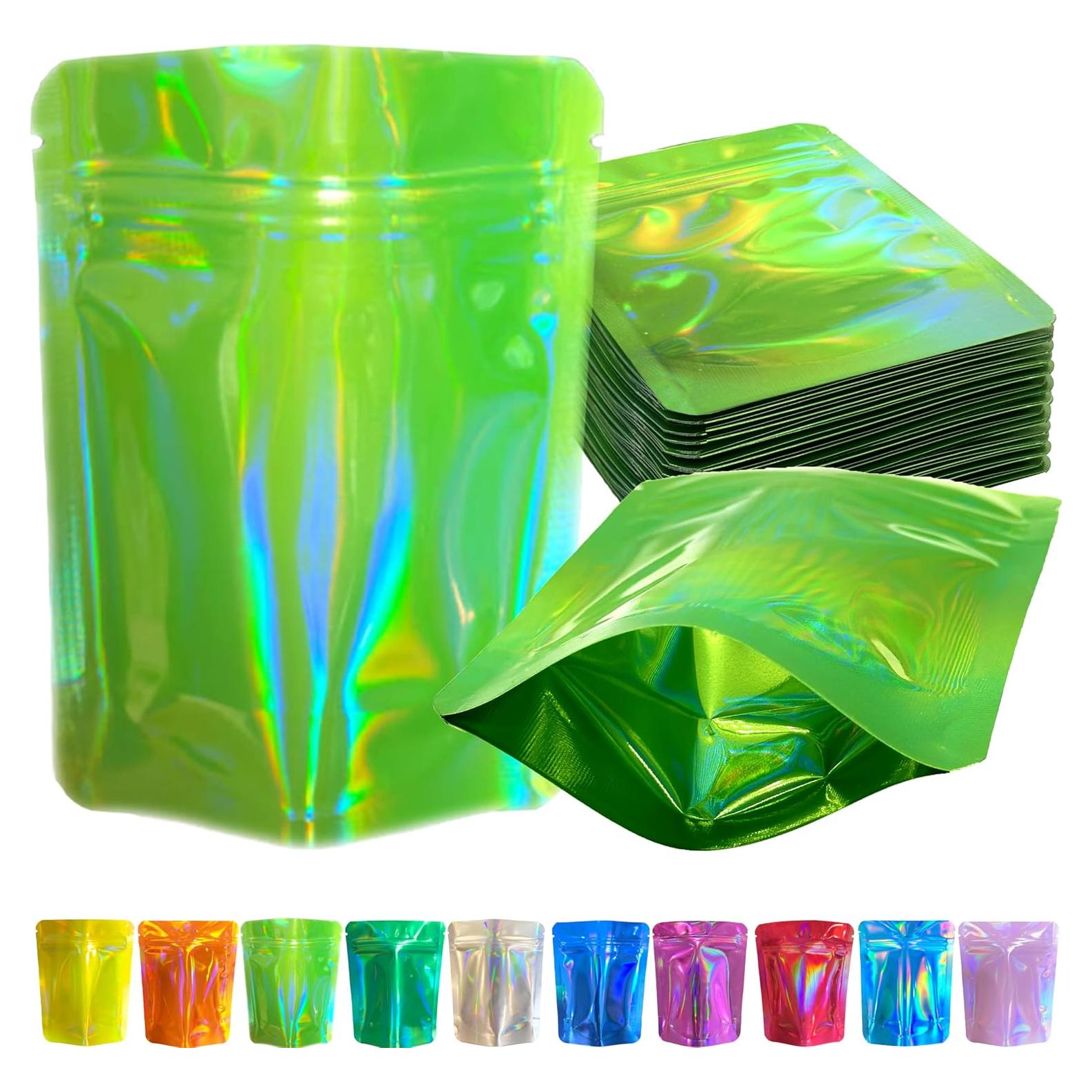 Paquete de 100 Bolsas Mylar YINGZON 12x9 cm a Prueba de Olores