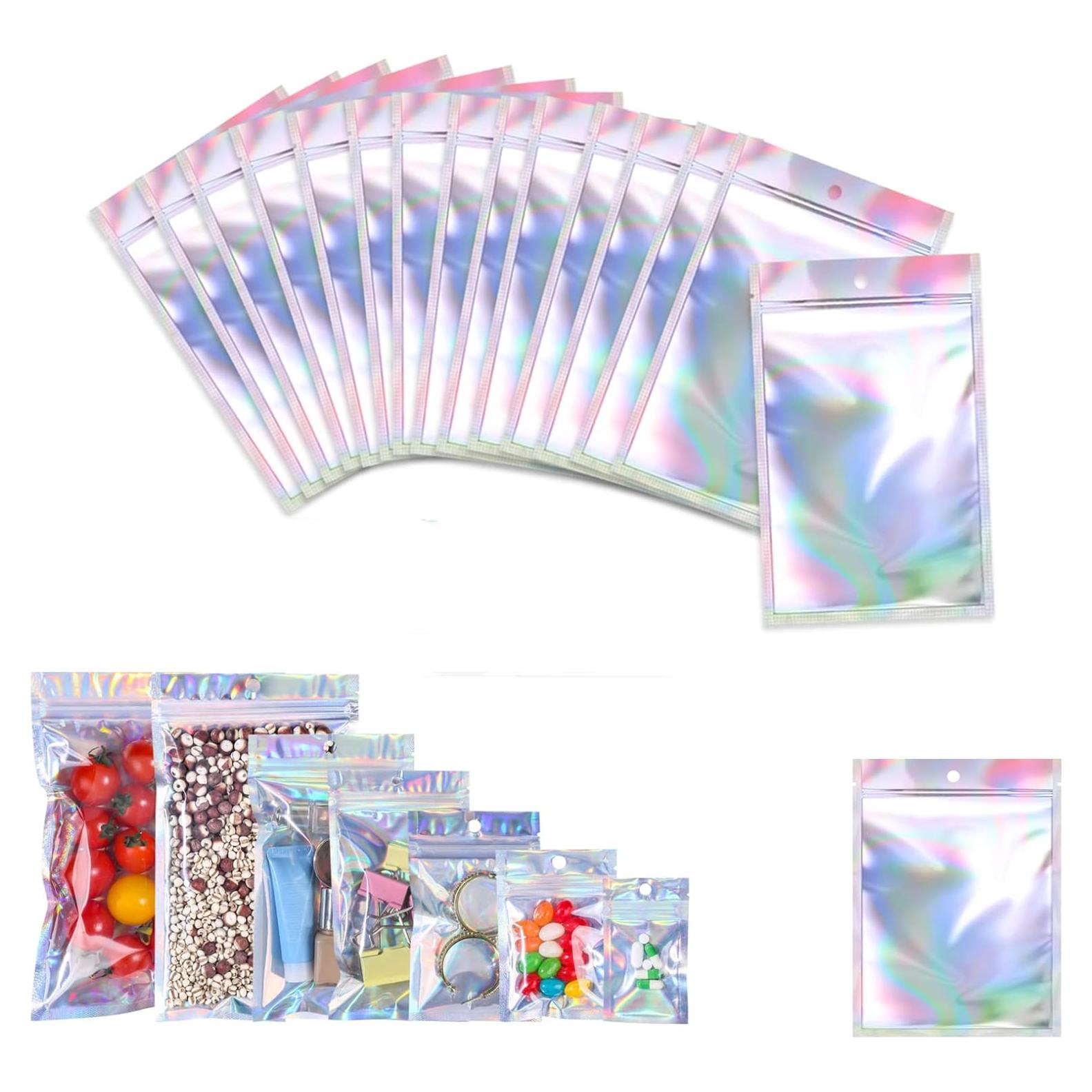 Paquete de 200 Bolsas Mylar Reutilizables Xinhongo 7.1x9.9cm