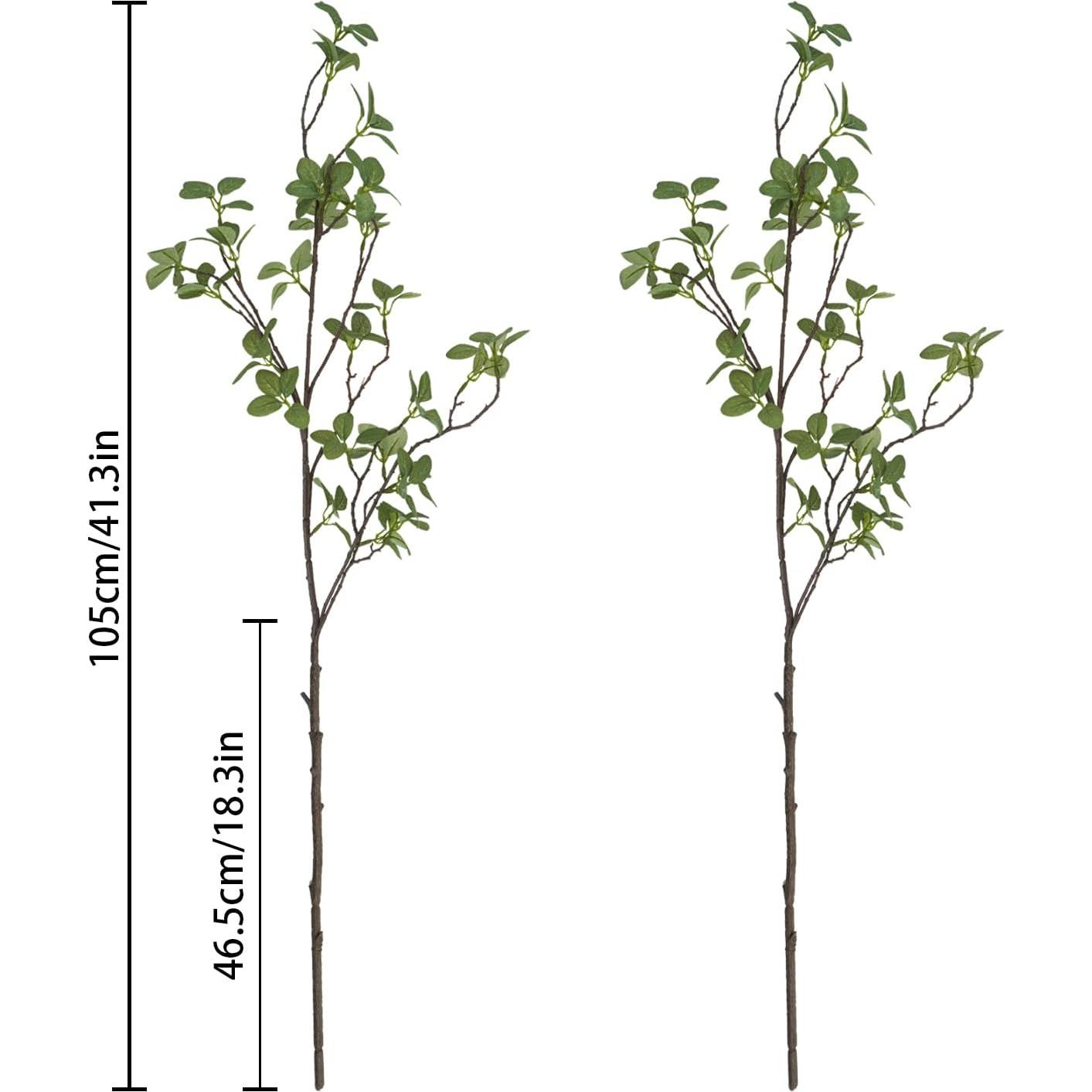 Ramas de Verdor Artificial Ruidazon 2 Pcs 105 cm Verde