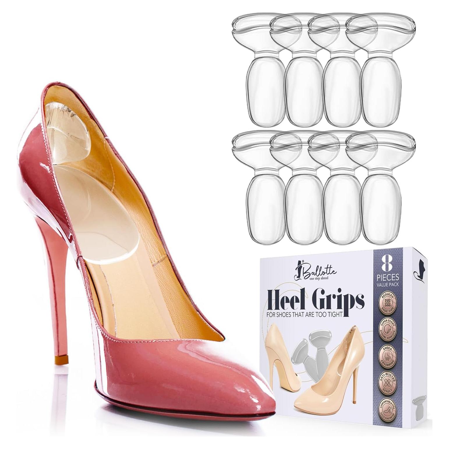 Almohadillas para Talones Ballotte - Silicona Natural, 8 Pzas